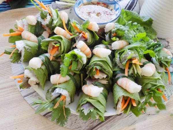 エビ 豚肉と野菜の生春巻き Betonamuryori