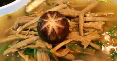 菜食な干し竹の子のスープ-0